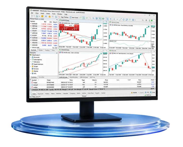 Windows 版 MetaTrader 5 桌面交易终端